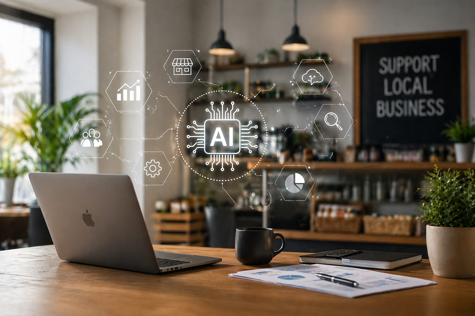 AI consulting setup for a local Alberta business
